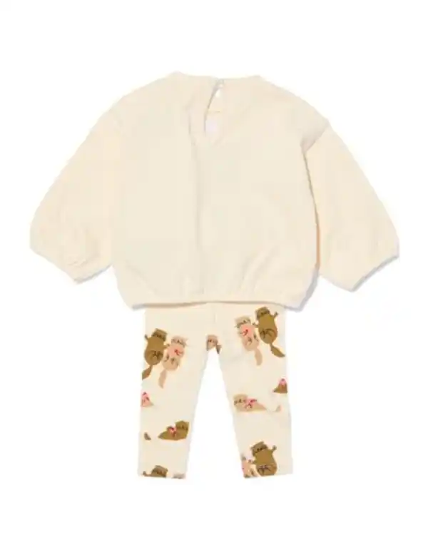 Bild 2 von Baby-Bekleidungsset, Sweatstoff, Otter ecru