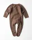 Bild 2 von Newborn-Strampler aus Merinowolle dunkelbraun