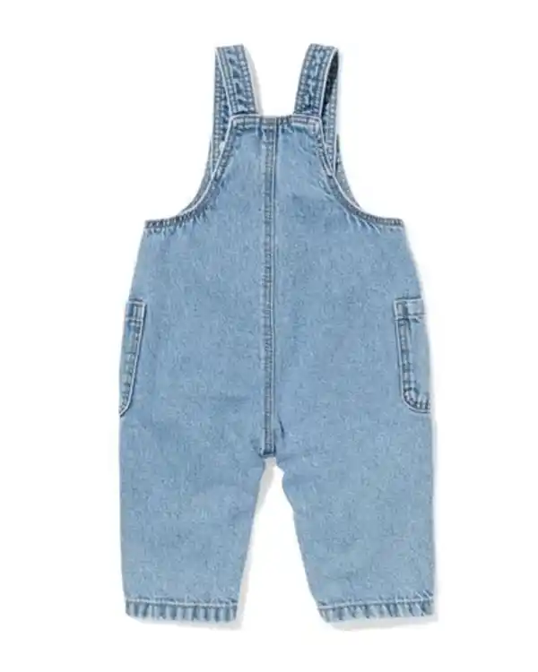Bild 2 von Baby-Latzhose aus Jeansstoff mittelblau