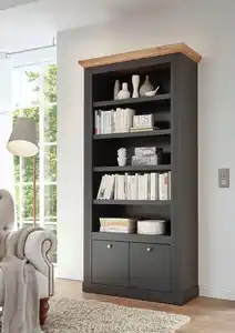 OTTO home Regal Westminster, Garderobenschrank, Wohnzimmerschrank, Mehrzweckschrank, Schrank, Metallgriffe, vielseitig einsetzbar, in 2 Farben erhältlich