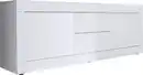 Bild 1 von Home affaire Lowboard Basic Breite 210 cm, TV-Board 2 Türen, 2 Schubkästen, TV-Schrank, Metallgriff, moderne Rahmenoptik, viel Stauraum, Farbauswahl