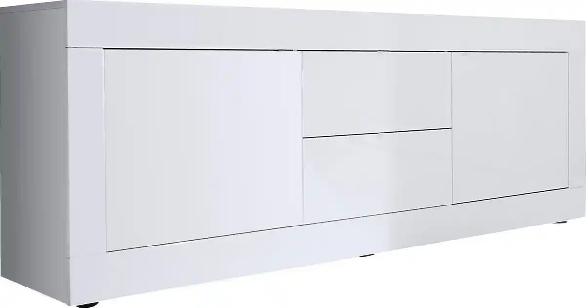 Bild 1 von Home affaire Lowboard Basic Breite 210 cm, TV-Board 2 Türen, 2 Schubkästen, TV-Schrank, Metallgriff, moderne Rahmenoptik, viel Stauraum, Farbauswahl