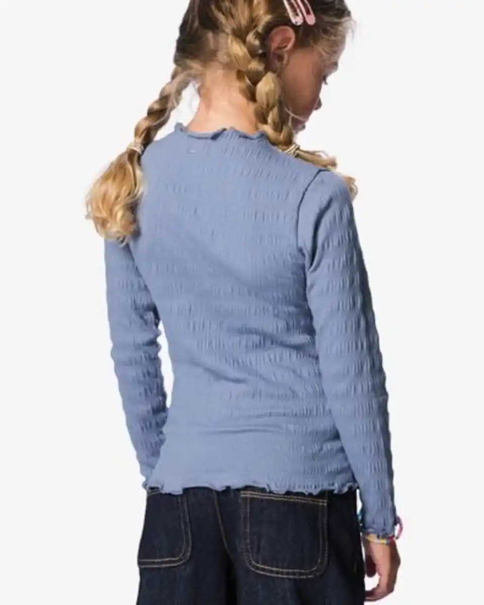 Bild 4 von Kinder-T-Shirt, Rüschen blau