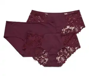 3 Pantys, weinrot