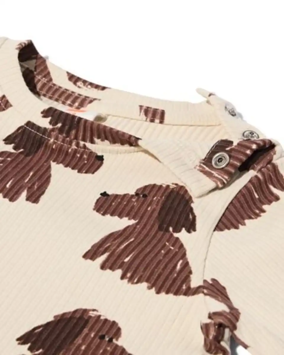 Bild 4 von Baby-T-Shirts, gerippt, Hunde – 2 Stück beige