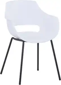 SIT Schalenstuhl Exeter 2er Set mit Metallgestell im modernen Design (Set, 2 St), Ergonomische Sitzschale mit modernem Cut-Out im Rücken