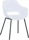Bild 1 von SIT Schalenstuhl Exeter 2er Set mit Metallgestell im modernen Design (Set, 2 St), Ergonomische Sitzschale mit modernem Cut-Out im Rücken