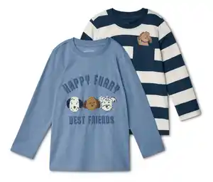 2 Kinder-Langarmshirts, Hund