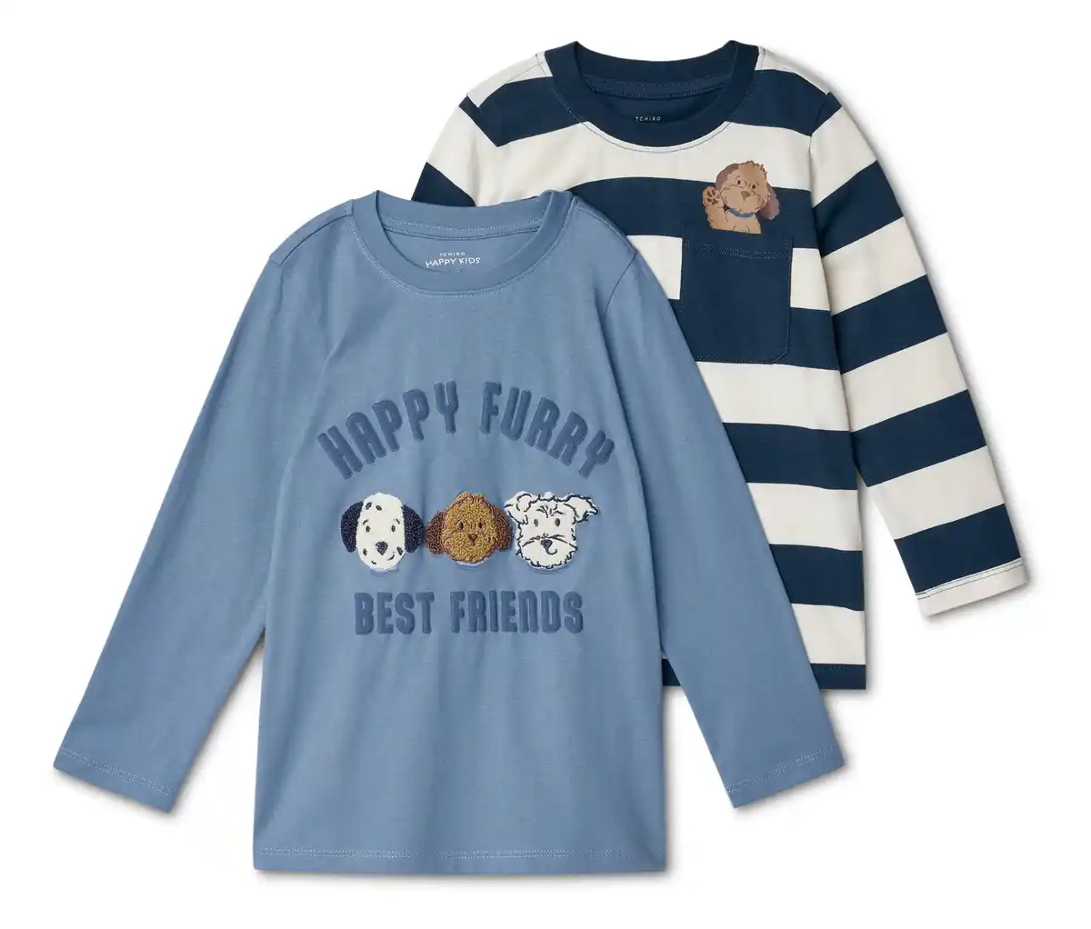 Bild 1 von 2 Kinder-Langarmshirts, Hund