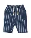 Bild 1 von Babyhose, Comfy Fit, aus Sweatstoff, gestreift blau