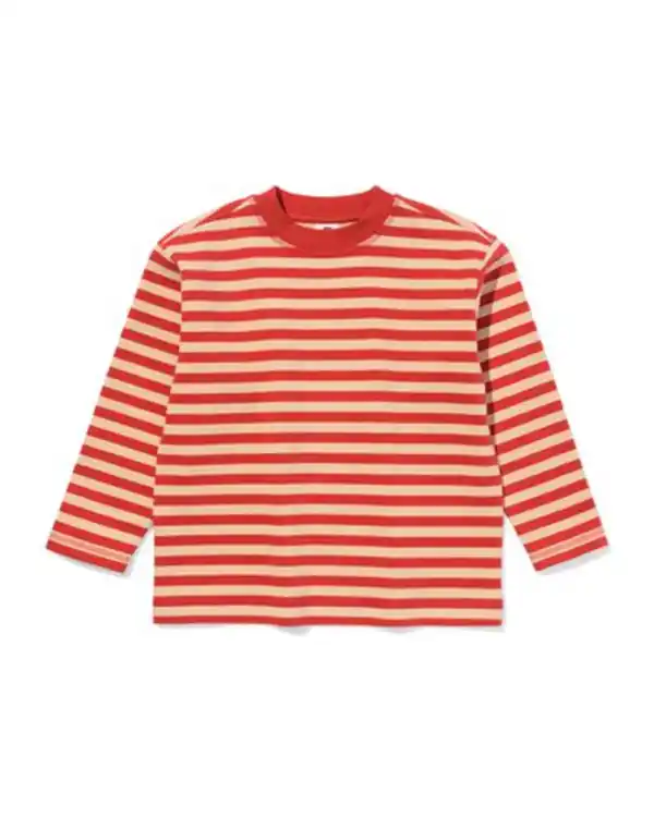 Bild 2 von Kinder-T-Shirt mit Streifenmuster rot
