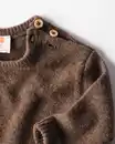 Bild 2 von Newborn-Pullover aus Merinowolle dunkelbraun