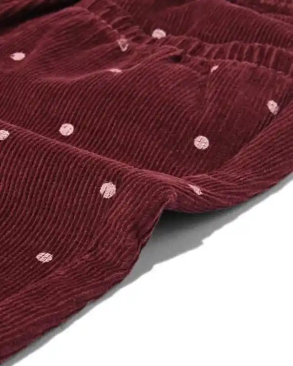 Bild 3 von Babyhose, Comfy Fit, gerippt und getupft bordeauxrot