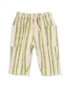 Baby-Hosen, bequeme Passform, aus Sweatstoff, gestreift grün