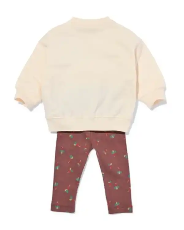 Bild 2 von Baby-Bekleidungsset mit Radieschenmuster braun