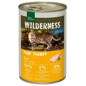 REAL NATURE WILDERNESS Nassfutter Katze, Adult, Pure Turkey, Pute 6x400 g