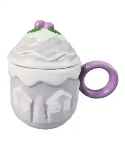 Tasse mit Deckel Weihnachten