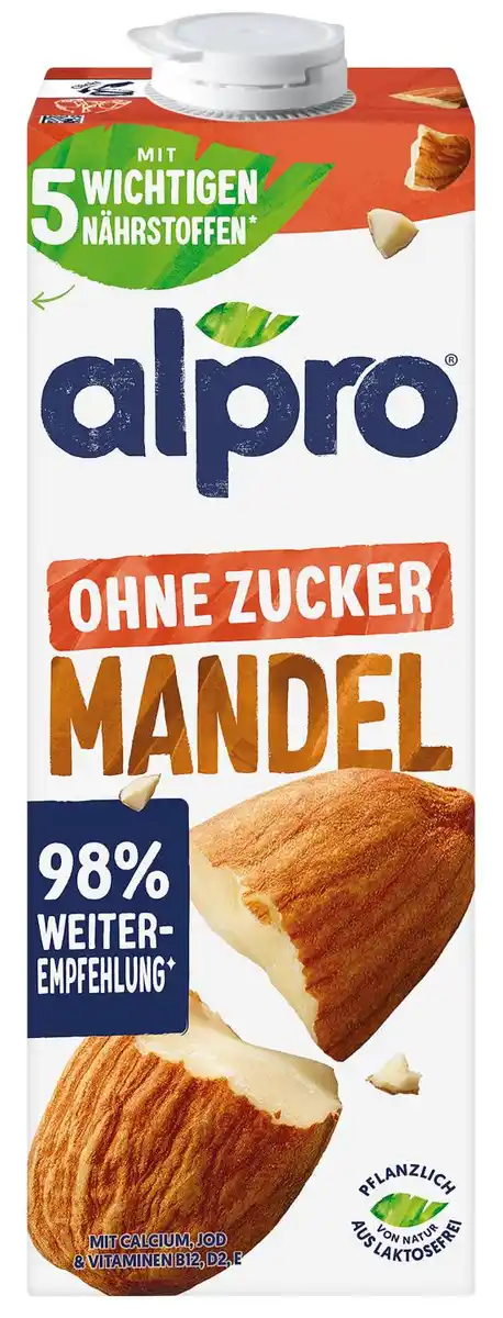 Bild 1 von ALPRO Mandel- oder Kokosnussdrink, 1-l-Packg.