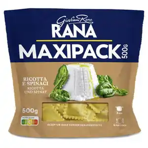 GIOVANNI RANA Tortelloni Big Pack 500 g, Ricotta-Spinat