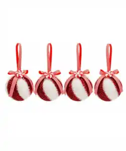 Christbaumkugeln mit Schleife