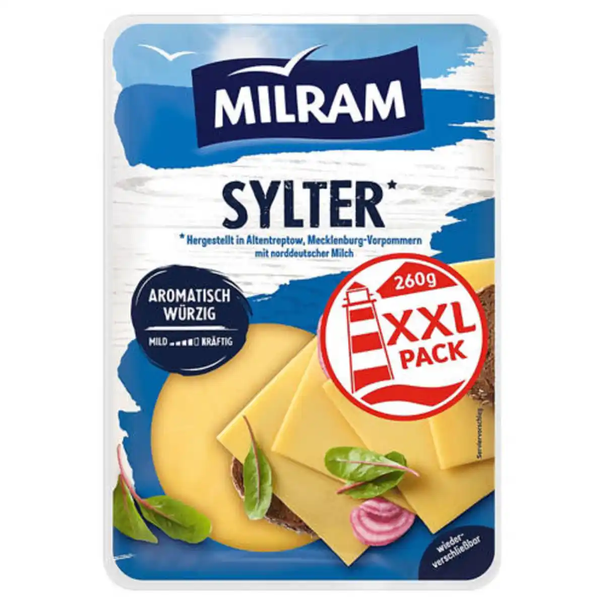 Bild 1 von MILRAM Käsescheiben 260 g, Sylter
