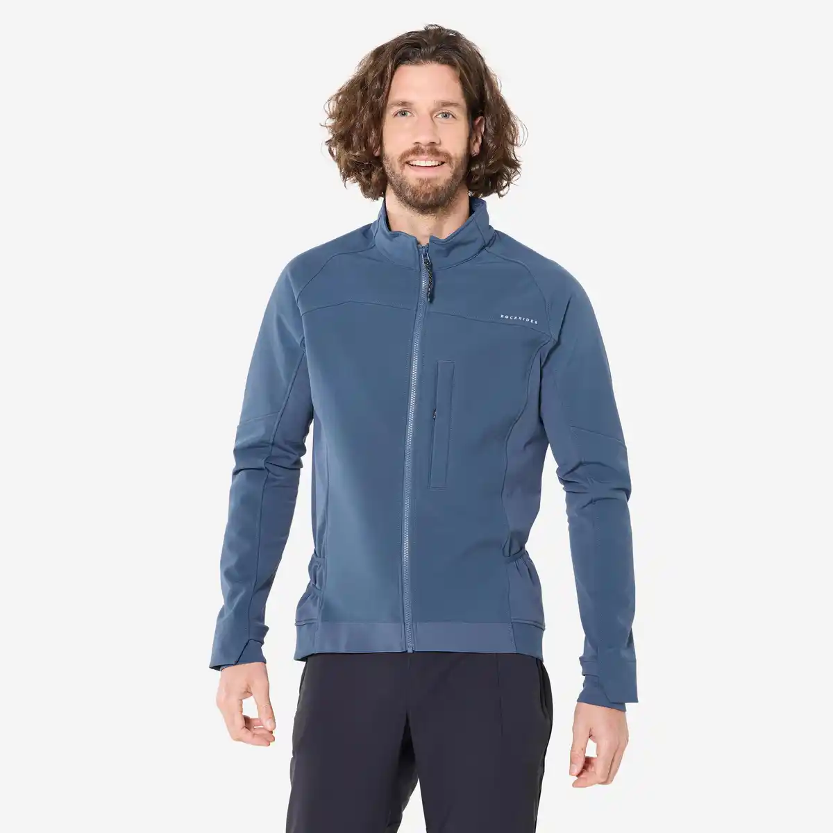 Bild 1 von ROCKRIDER Fahrrad Winterjacke MTB Herren blau