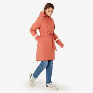 BTWIN Regentrenchcoat City 940 wasserdicht Damen terracotta