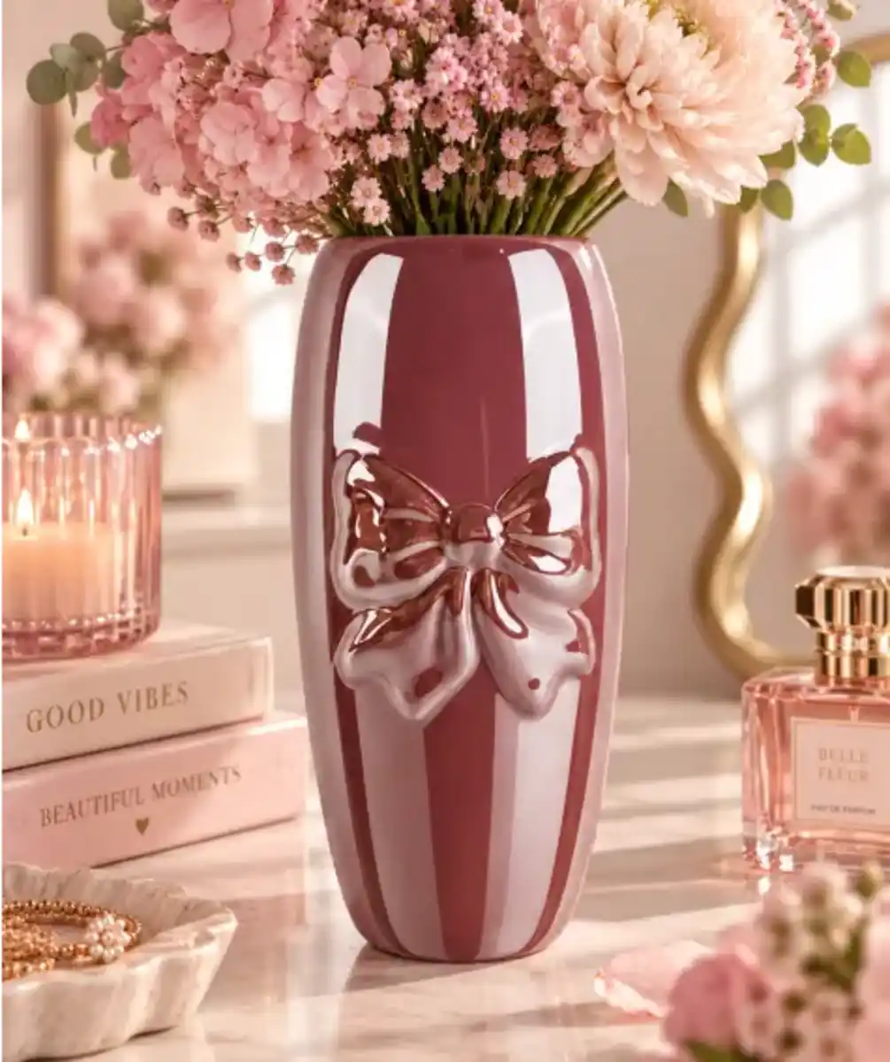 Bild 1 von Vase mit 3D-Schleife