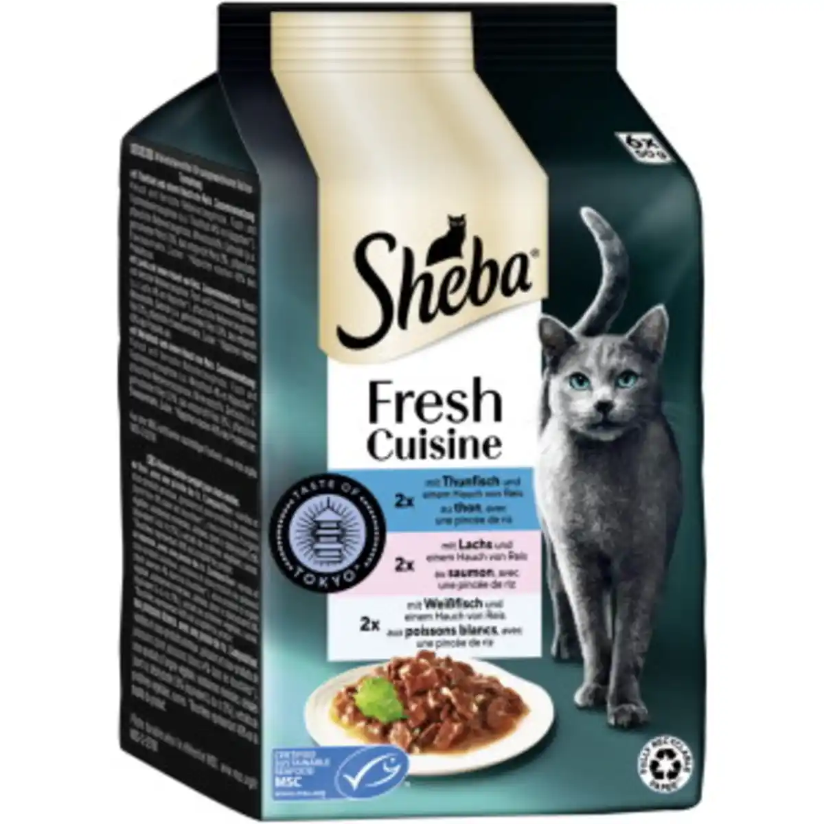 Bild 1 von Sheba Fresh Cuisine Nassfutter Katze Adult Multipack Taste of Tokio 36x50 g