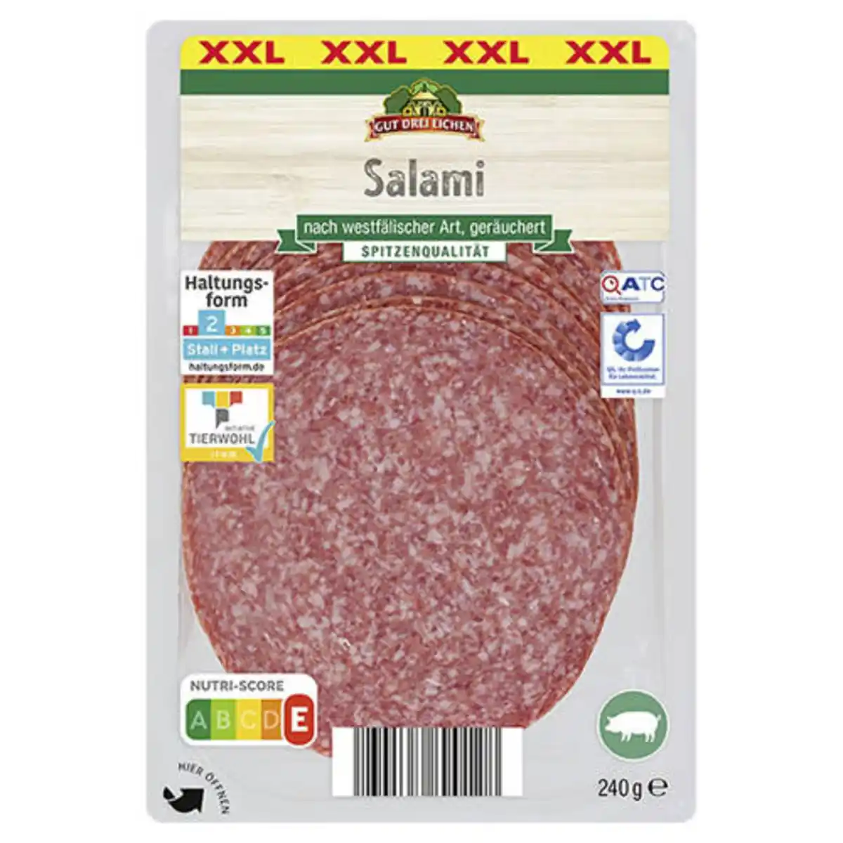 Bild 1 von GUT DREI EICHEN Dauerwurst Aufschnitt 240 g, Salami