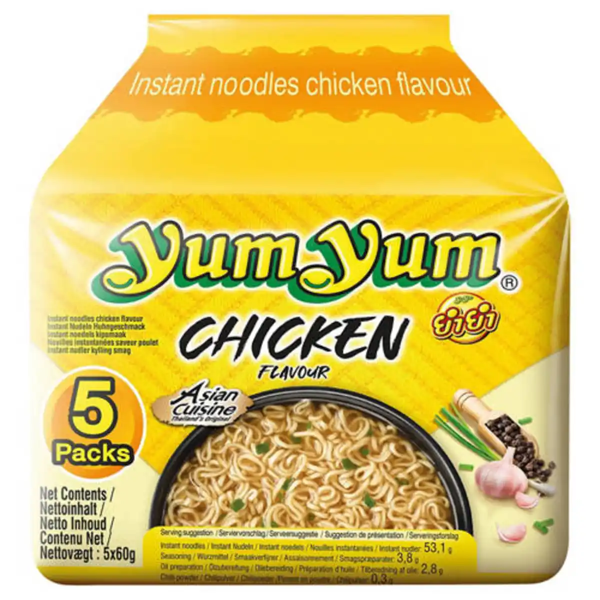 Bild 1 von YUMYUM Instant Nudeln Multipack 300 g, 5er-Pack, Huhn