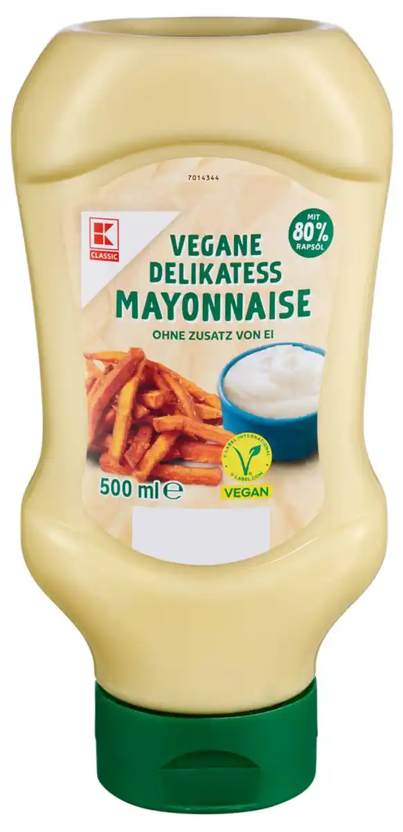 Bild 1 von K-CLASSIC Vegane Mayonnaise, 500-ml-Fl.