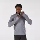 Bild 1 von KIPRUN Laufshirt langarm Herren 1/2 Reißverschluss warm atmungsaktiv - Run 100 grau