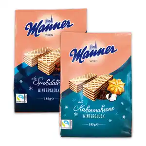 Manner Waffeln Winterglück