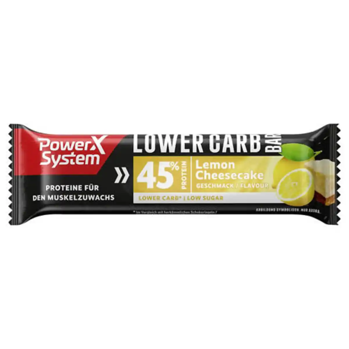 Bild 1 von POWER SYSTEM Lower Carb Riegel, 40 g, Lemon Cheesecake