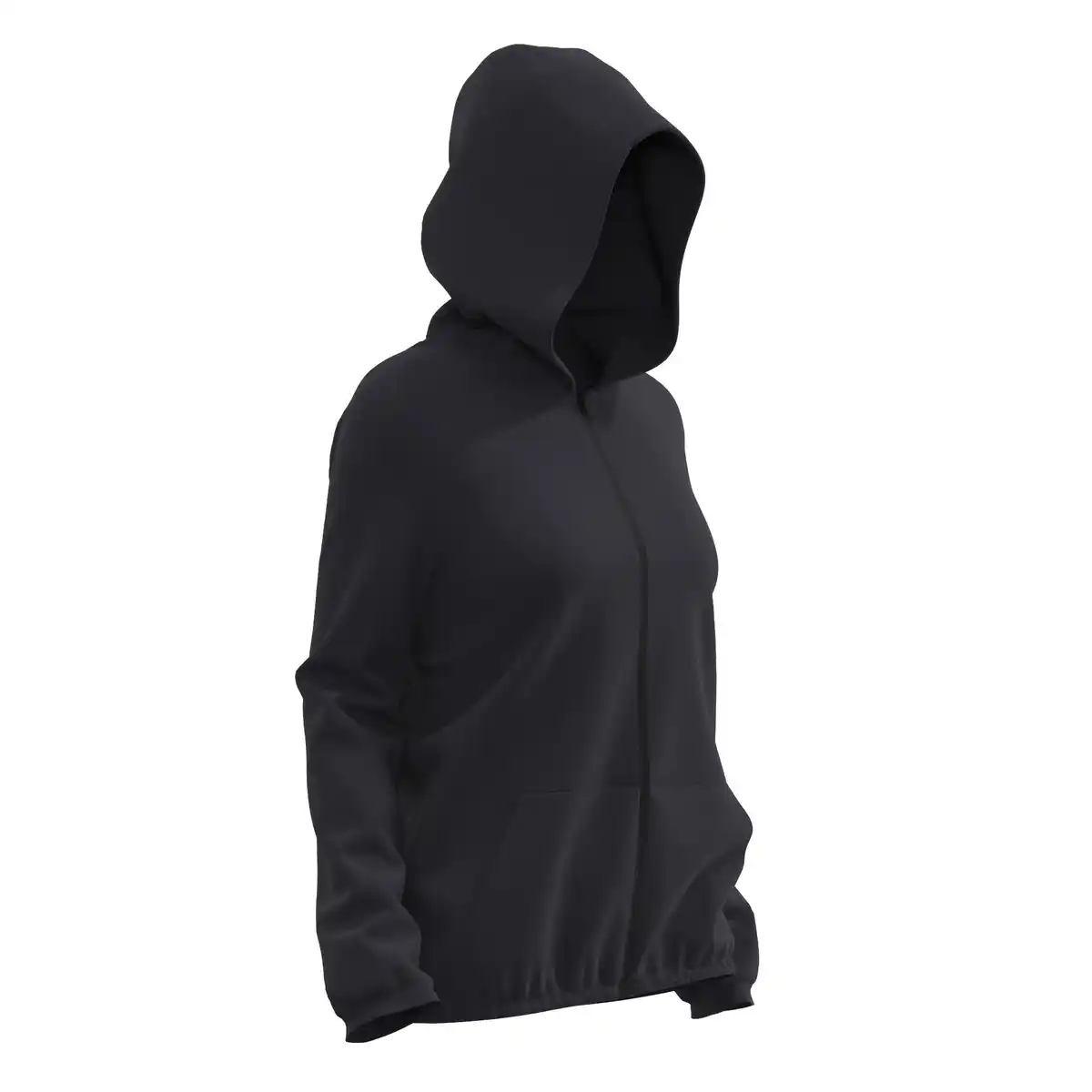 Bild 1 von DOMYOS Trainingsjacke mit Kapuze Damen - 100 schwarz