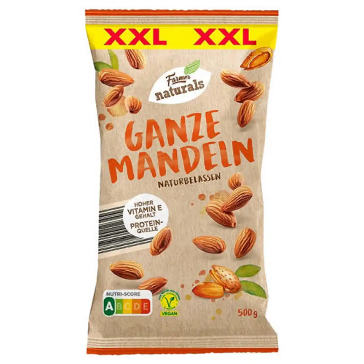 Bild 1 von FARMER NATURALS XXL Mandeln natur 500 g