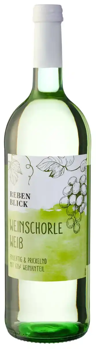Bild 1 von REBENBLICK Weinschorle Weiß oder Rosé, 1-l-Fl.
