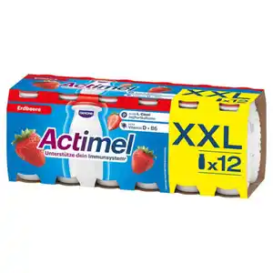 DANONE Actimel XXL 12 x 100 ml, Erdbeere