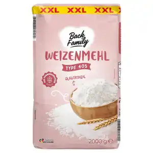 BACK FAMILY Weizenmehl Type 405 2 kg
