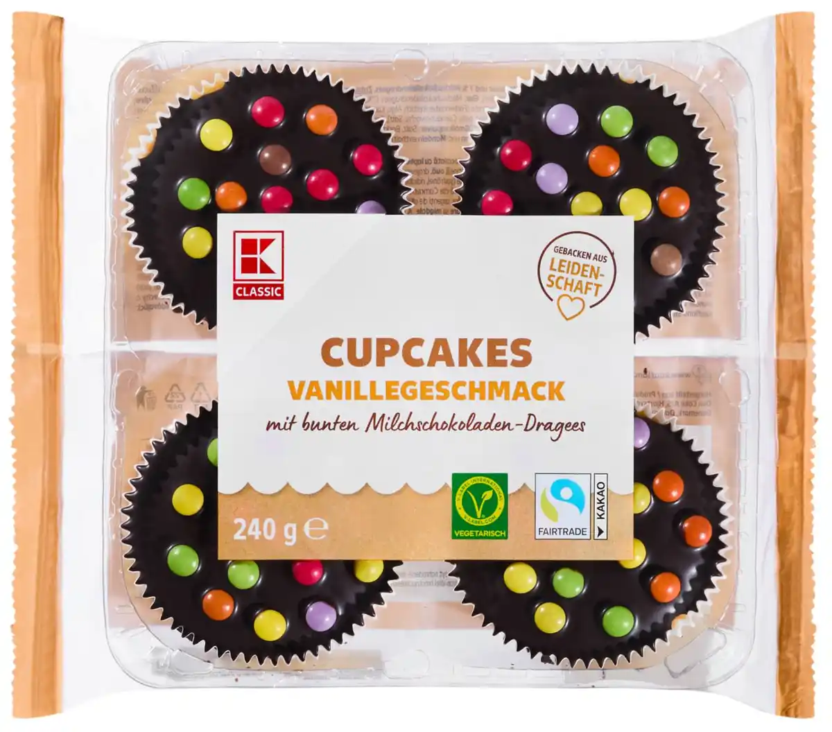 Bild 1 von K-CLASSIC Cupcakes, 4 St. = 240-g-Packg.