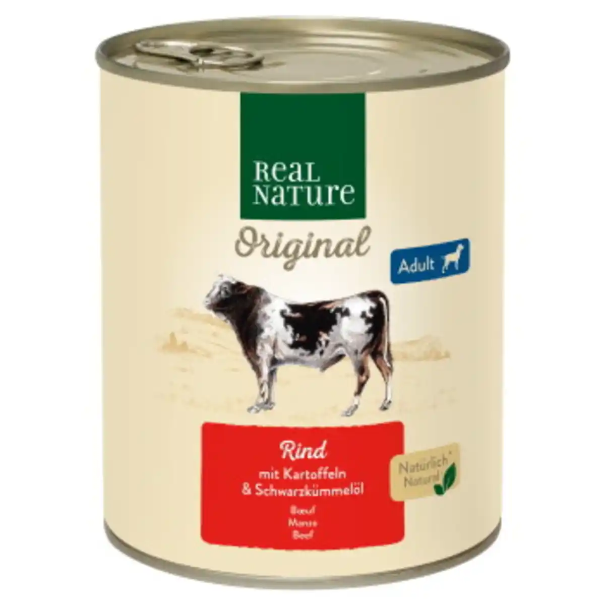 Bild 1 von REAL NATURE Nassfutter Hund Adult Rind mit Kartoffel 6x800 g