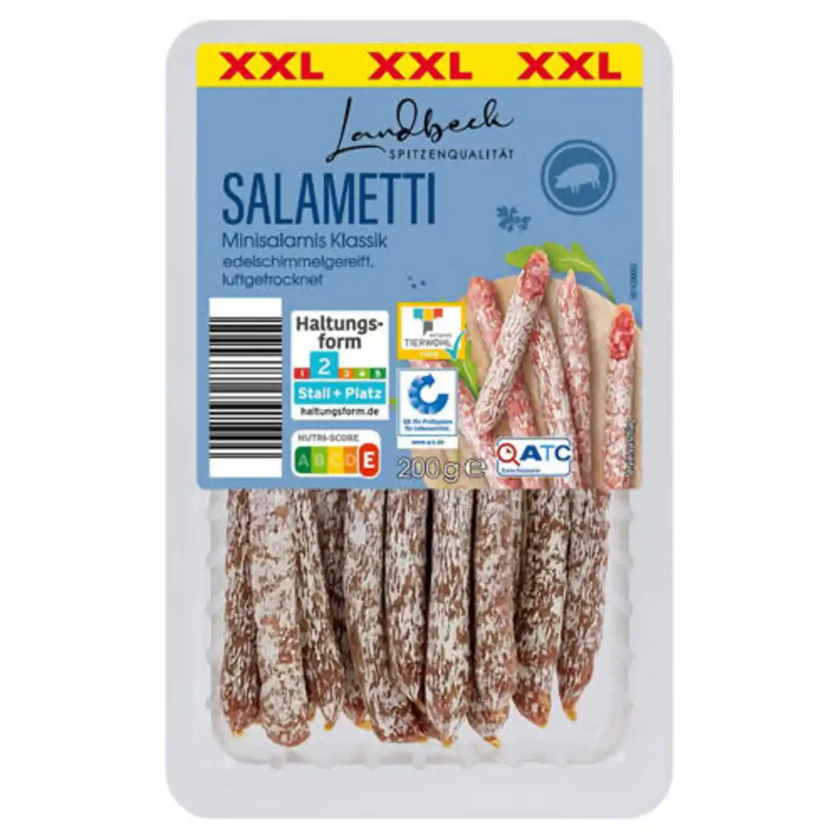 Bild 1 von LANDBECK Salametti XXL 200 g, Klassik