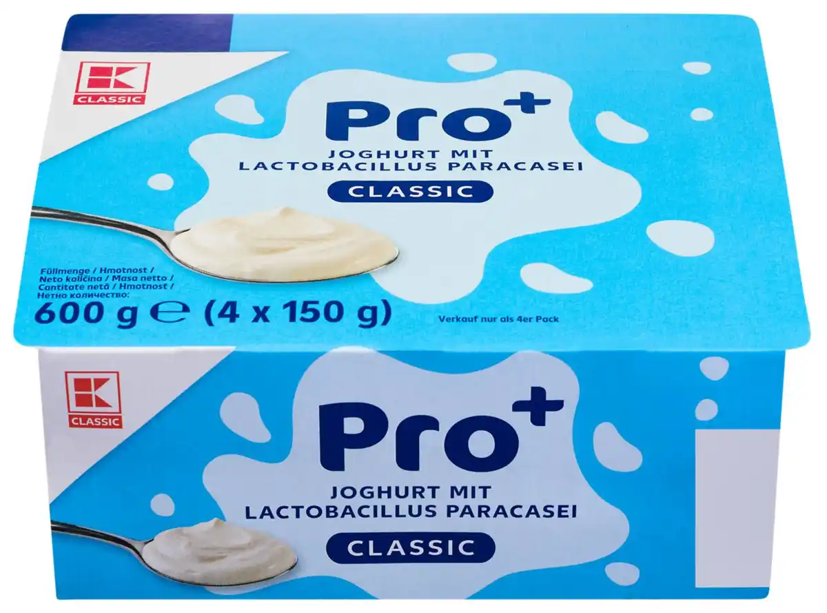 Bild 1 von K-CLASSIC Pro+ Joghurt 1,8 % Fett, 4 x 150-g-Becher