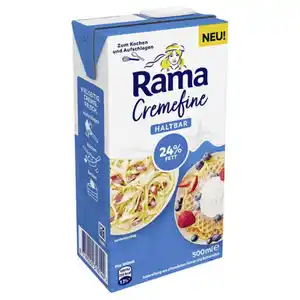 RAMA Cremefine haltbar 500 ml, 24 %
