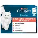 Bild 1 von GOURMET Perle Nassfutter Katze Adult Erlesene Streifen in Gelèe 24x85g