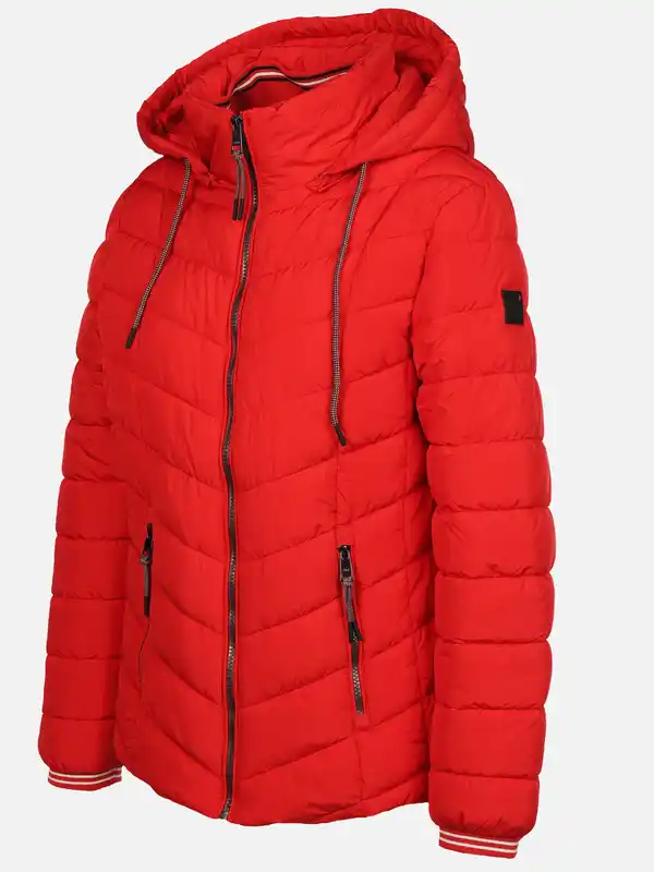Bild 3 von Damen Steppjacke mit Kapuze Rot