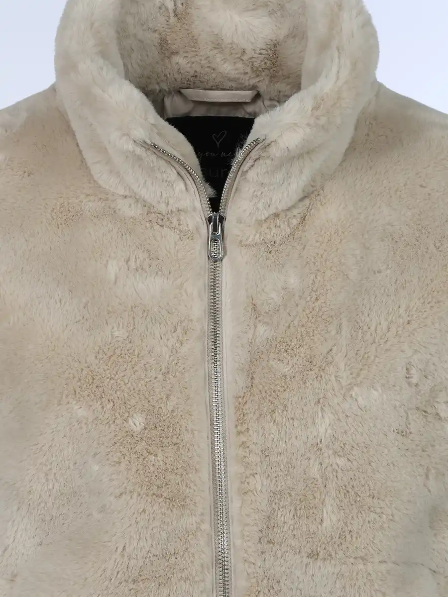 Bild 3 von Damen Kunstfellweste Beige