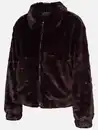 Bild 3 von Damen Kunstfell Jacke in kurzer Form Rot