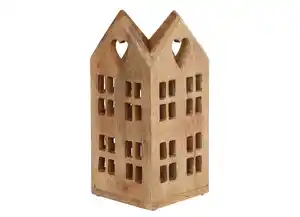 Windlicht Kanalhaus Holz